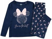 PIŻAMA PIŻAMKA DZIEWCZĘCA MYSZKA MINNIE MOUSE BAWEŁNA GRANAT R032D