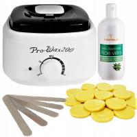 КОМПЛЕКТ УДАЛЕНИЕ ВОЛОС НАГРЕВАТЕЛЬ ВОСКА ЛОСЬОН SZPATUŁY