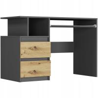 Мебель компьютерный стол 135 см N-7 антрацит микс ARTISAN