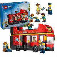 LEGO CITY BUS LONDYŃSKI AUTOKAR WYCIECZKOWY DWU PIĘTROWY CZERWONY ZESTAW