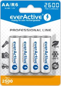 4× Akumulator Ni-MH Everactive AA (R6) 2600 mAh 4 szt.