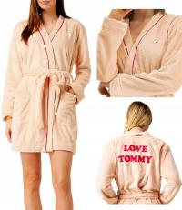 Tommy HILFIGER женский халат теплый хлопок розовый R. S
