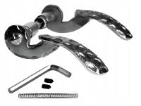 Klamka kuta do furtki bramki drzwi ocynk, styl retro