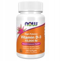 Витамин D3 10000 МЕ 120 капс. НАТУРАЛЬНЫЙ / ИММУНИТЕТ, КОСТИ, МЕГА ДОЗА