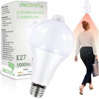 Żarówka LED E27 12W Z CZUJNIKIEM RUCHU I ZMIERZCHU SUFITOWA NEUTRALN 1000lm