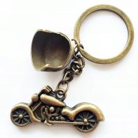 Брелок металлический мотор с шлемом