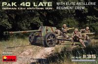 MiniArt 35409 1/35 German 7.5cm anti-tank gun PaK 40 Late w/ Crew