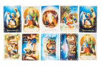 Kartki Bożonarodzeniowe świąteczne religijne z kopertą bez tekstu kpl.10szt