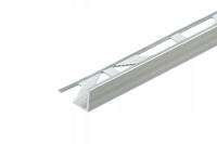 Profil do glazury narożny aluminiowy 10mm Cezar Naturalny 3m