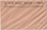 GŁUCHOŁAZY (pow. Nysa). Koperta firmowa (pusta): Joseph Kappel Ziegenhals