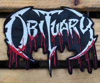 Obituary Biała Naszywka Patch