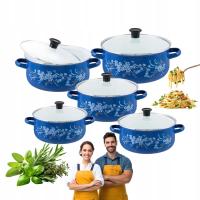 Набор кастрюль Zilner эмалированный набор кастрюль 10el стальные кастрюли эмаль