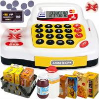Кассовый аппарат для детей, обучающий калькулятор, сканер, аксессуары