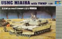 Trumpeter 00335 танк USMC M1A1HA Abrams с отвалом TWMP модель 1/35