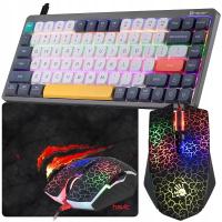 SUPER ZESTAW 3w1 KLAWIATURA GAMINGOWA MECHANICZNA i MYSZ BLOODY A70 + POD