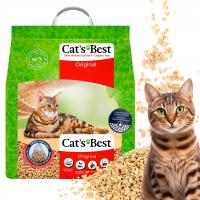 ŻWIREK DREWNIANY DLA KOTA CATS BEST ORIGINAL 5L ZBRYLAJĄCY NATURALNY EKO