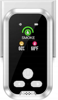 Detektor czujnik tlenku węgla czujnik czadu z alarmem 3w1 biały, HD11-C