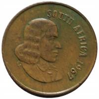 47170. Afryka Południowa - 1 cent - 1967r. („SOUTH AFRICA”)