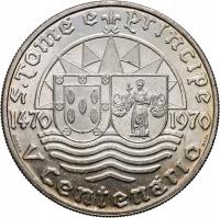 #AJ# Wyspy św Tomasza, 50 escudos 1970, 500. lecie odkrycia wysp