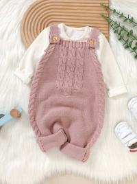 SHEIN DZIANINOWE OGRODNICZKI DZIEWCZĘCE R.1-3 MSC P176024