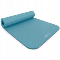 Mata antypoślizgowa gruba fitness NBR 1cm 190x60cm karimata do ćwiczeń