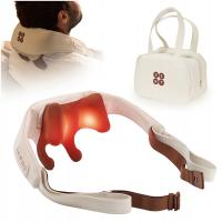 Bezprzewodowy Masażer karku szyi pleców Shiatsu PODGRZEWANY PAS MASUJĄCY