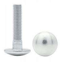 ŚRUBA ZAMKOWA M6X30 DIN 603 GRZYBKOWA OCYNK 1 Kg.