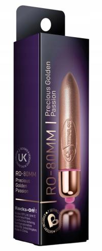 Rocks Off RO-80 Mini Wibrator 8cm Złoty, 7 Trybów, ABS, Kompaktowy