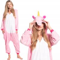 Piżama Damska Kombinezon Kigurumi Onesie Kostium Pegaz Różowy 175-185 cm