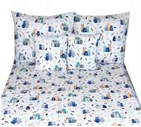 KOLOROWA POŚCIEL BAWEŁNIANA DLA DZIECI BAWEŁNA 120x160 cm + 1x 70X80 CM kic