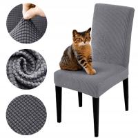 ЧЕХОЛ ДЛЯ СТУЛА СЕРЫЙ ГРАФИТ УНИВЕРСАЛЬНЫЙ МЯГКИЙ ЧЕХОЛ ДЛЯ СТУЛА