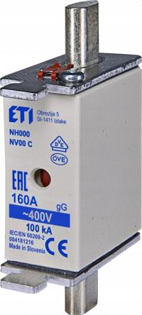 BEZPIECZNIK NH000 gG 160A 400V ETI
