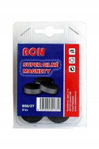 850/27 super mocne magnesy, 6 szt.