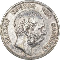 10.aj.SAXONIA, ALBERT, 2 MARKI 1895 E