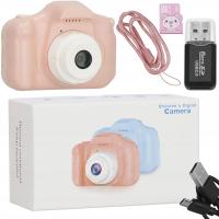 Детская цифровая фотокамера 24 Mpx 5 игра розовая карта 8GB