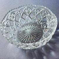 lata 20/30-te ZABYTKOWA SZKLANA MISA SALATERKA PATERA Reich Gothik