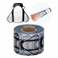 Szablony formy do przedłużania paznokci transparentne Plastikowe 500szt