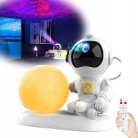PROJEKTOR GWIAZD ASTRONAUTA Nieba Lampka Nocna LED + Pilot