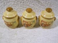 ZESTAW ŚLICZNYCH POJEMNIKÓW CERAMICZNYCH