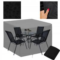 WODOODPORNY POKROWIEC NA MEBLE OGRODOWE 145x145x120 CM MOCNY WYTRZYMAŁY XL