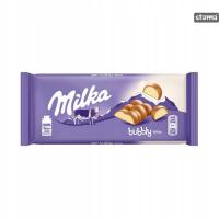 Молочный шоколад Milka Bubbly White Шоколад белый 95г