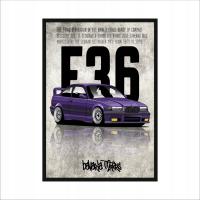 Obraz na ścianę grafika BMW E36 Bavaria Motors