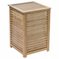Корзина для ванной комнаты для белья бамбуковая коробка 40X58