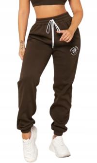 SHEIN SPODNIE DAMSKIE DRESOWE BRĄZOWE M VBH