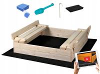 Песочница деревянная запираемая 100 см монтажные отверстия руководство 3D видео