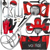 MIESZADŁO ELEKTRYCZNE KLEJU FARB ZAPRAW BETONU 2650W 2x MIESZARKA REGULACJA