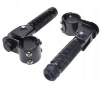 Chopper Cruiser Podnóżki Spacerówki Na Gmole Składane Metalowe CNC Czarne