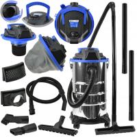 Odkurzacz przemysłowy na sucho i mokro 30L Nierdzewny 1400W GEKO