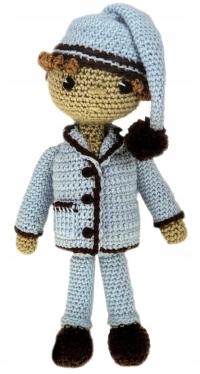 Набор для вязания крючком из плюшевой пряжи мальчик в пижаме