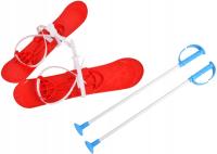 Narty z kijkami dla dzieci do nauki jazdy 40 cm